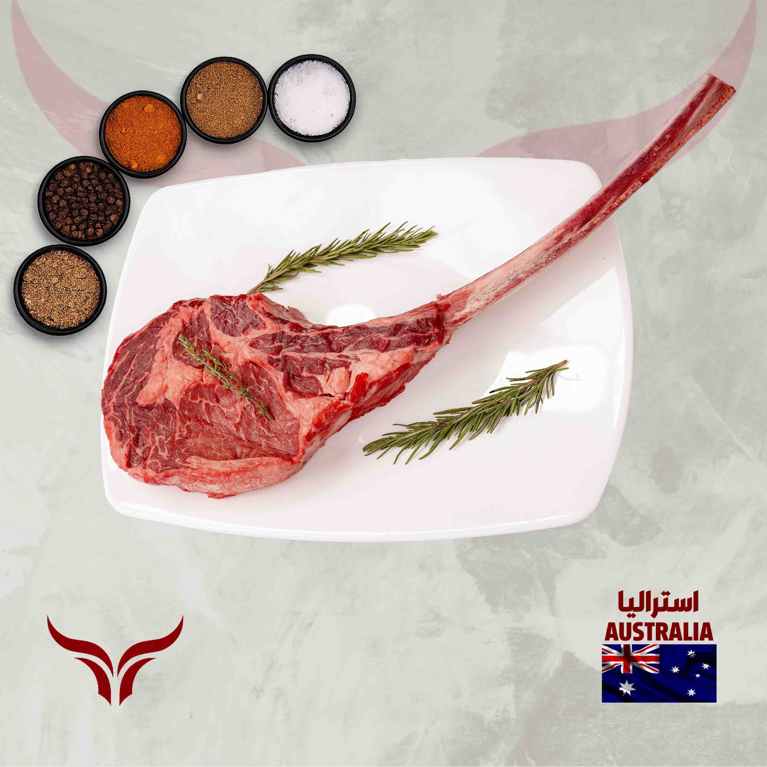 AUS Angus Frenched Tomahawk 900gm - Image 2