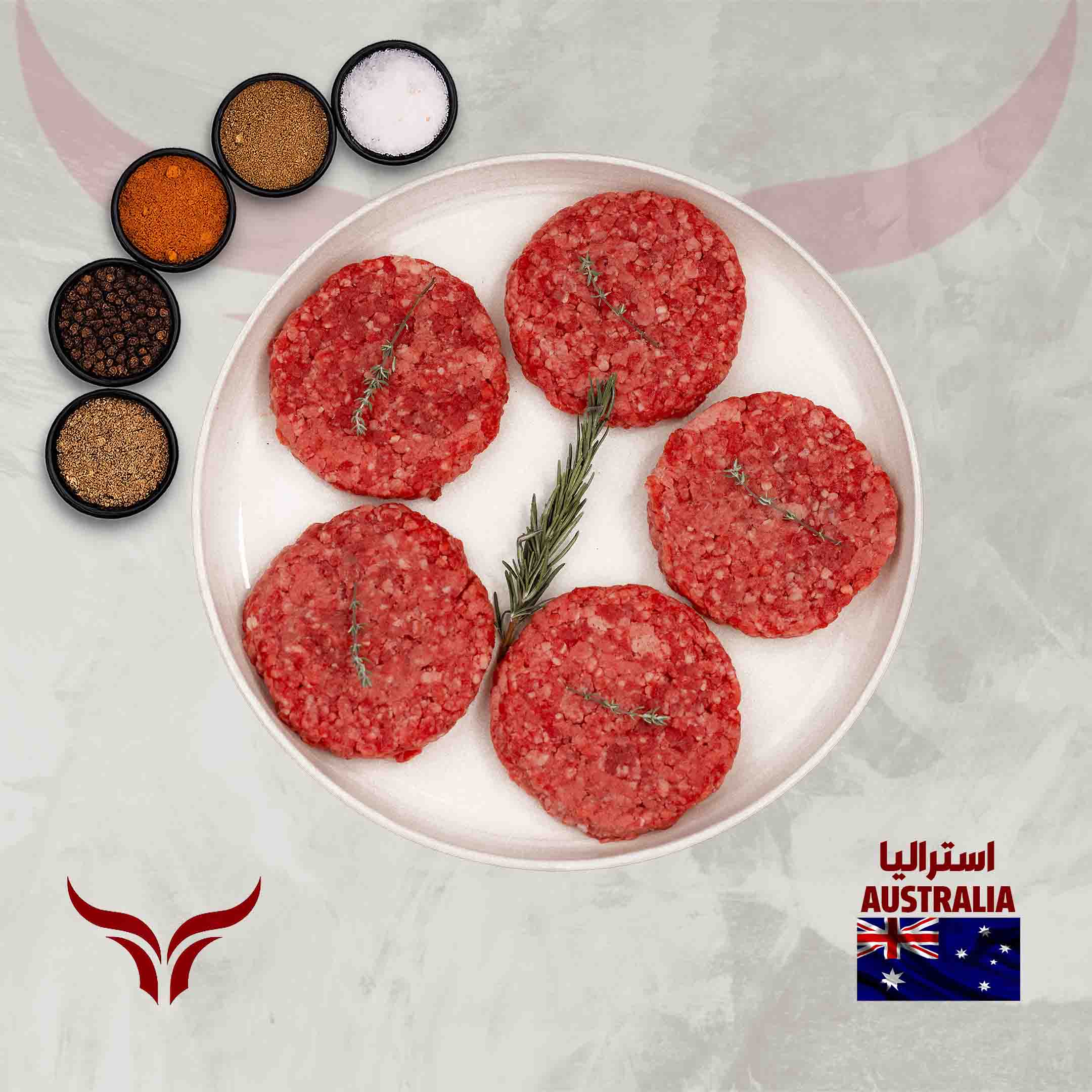 AUS Grass-fed Beef Burger 125gm x 4 patties - Image 2