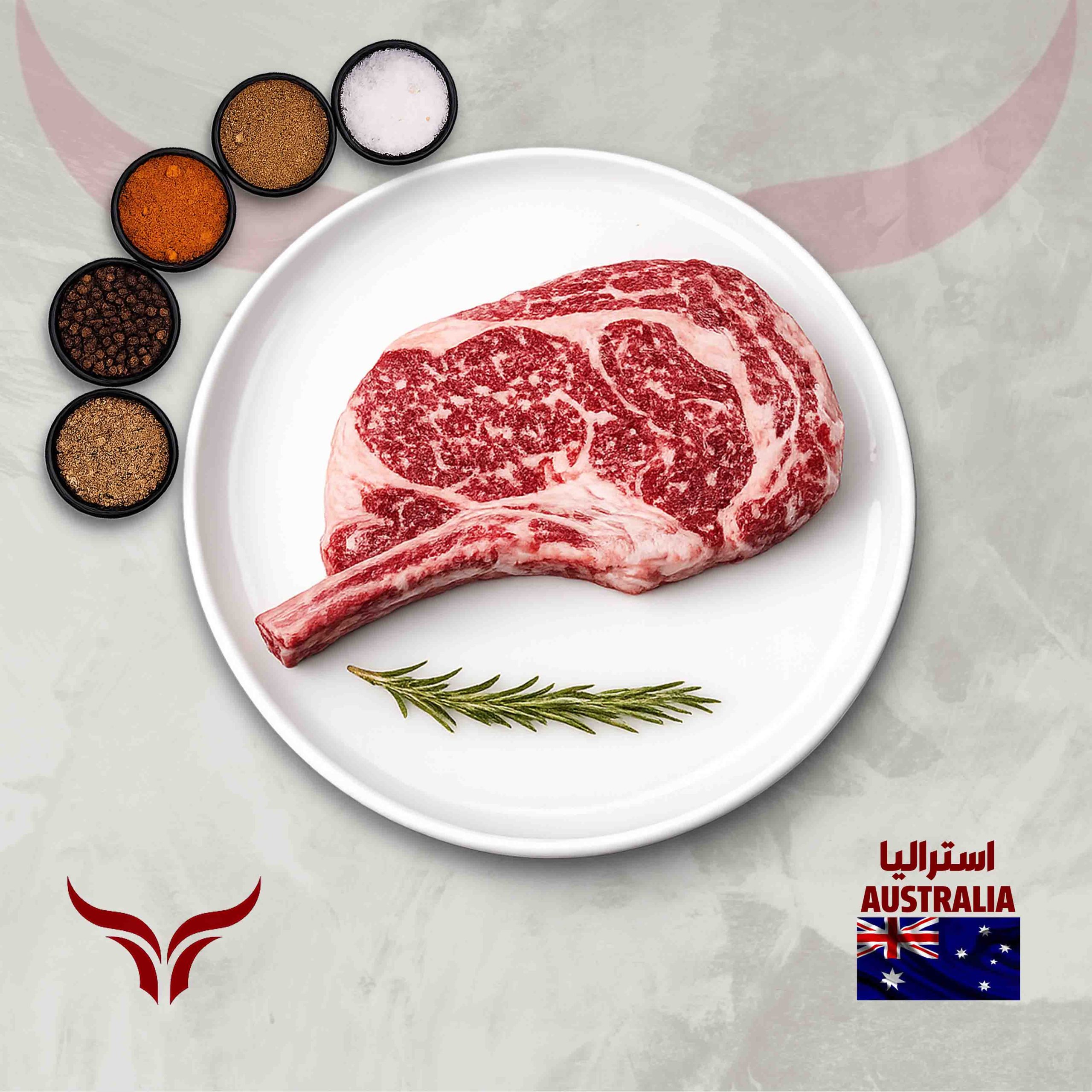 AUS Wagyu Beef Bone-in Ribeye Steak MB 8/9 - Image 2